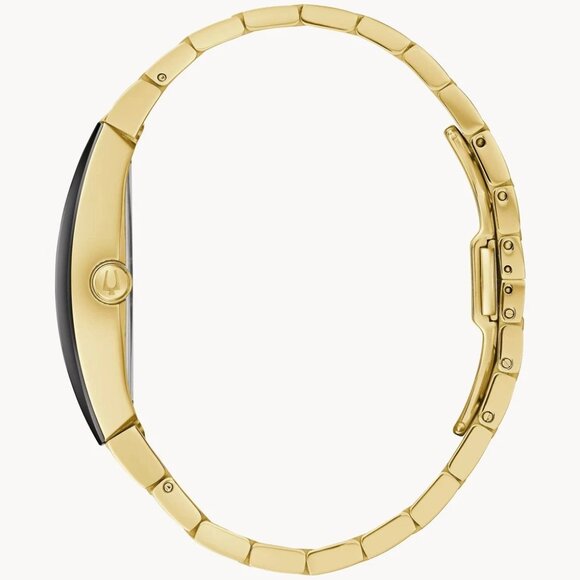 Bulova Gemini Modern Men\'s Quartz Gold Stainless Steel Band Watch 40mm 97A164